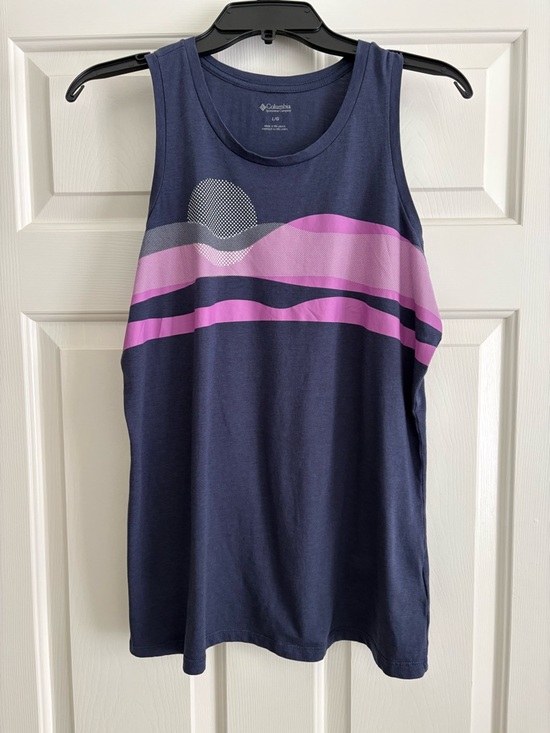 Columbia Tops - Columbia Women’s Columbia Sleeveless Tee with Pink Graphic
